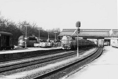 MY, MX and MZ photographed at the railwaystation in Fredericia., October 1978